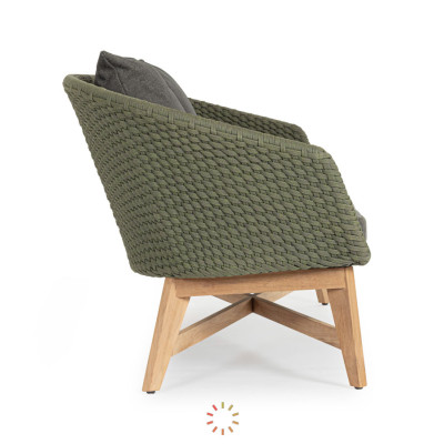 comprar SOFÁ 2 PLAZAS CON COJIN COACHELLA VERDE online de BIZZOTTO desde 2,287.59