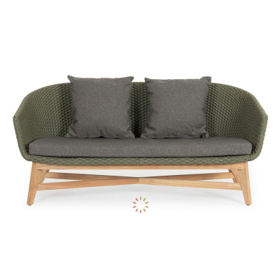 comprar SOFÁ 2 PLAZAS CON COJIN COACHELLA VERDE online de BIZZOTTO desde 2,287.59