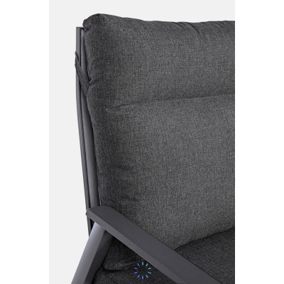 comprar SOFÁ 2 PLAZAS RECL CON COJIN KLEDI ANTRACITA JX55 online de BIZZOTTO desde 1,389.30