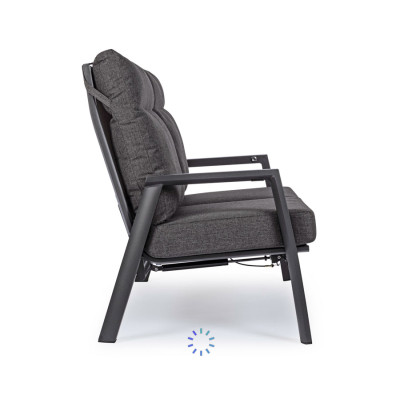 comprar SOFÁ 2 PLAZAS RECL CON COJIN KLEDI ANTRACITA JX55 online de BIZZOTTO desde 1,389.30
