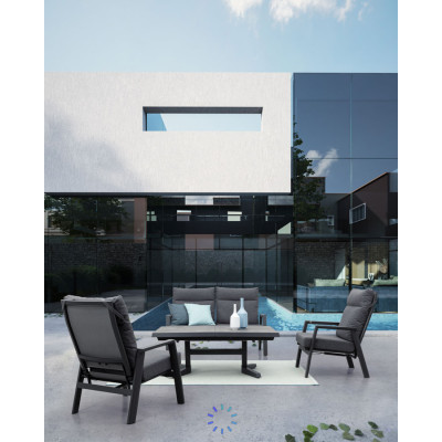 comprar SOFÁ 2 PLAZAS RECL CON COJIN KLEDI ANTRACITA JX55 online de BIZZOTTO desde 1,389.30