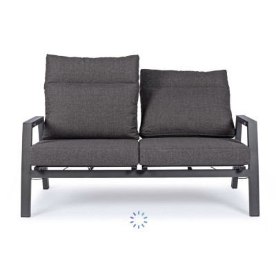 comprar SOFÁ 2 PLAZAS RECL CON COJIN KLEDI ANTRACITA JX55 online de BIZZOTTO desde 1,389.30