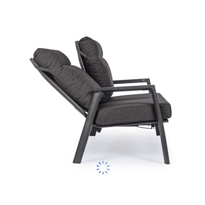 comprar SOFÁ 2 PLAZAS RECL CON COJIN KLEDI ANTRACITA JX55 online de BIZZOTTO desde 1,389.30