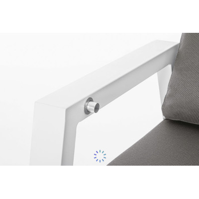 comprar SOFÁ 2 PLAZAS RECL CON COJÍN KLEDI BLANCO JX11 online de BIZZOTTO desde 1,389.30
