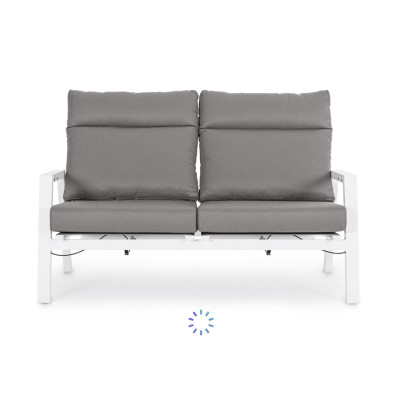 comprar SOFÁ 2 PLAZAS RECL CON COJÍN KLEDI BLANCO JX11 online de BIZZOTTO desde 1,389.30