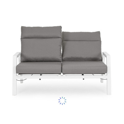 comprar SOFÁ 2 PLAZAS RECL CON COJÍN KLEDI BLANCO JX11 online de BIZZOTTO desde 1,389.30