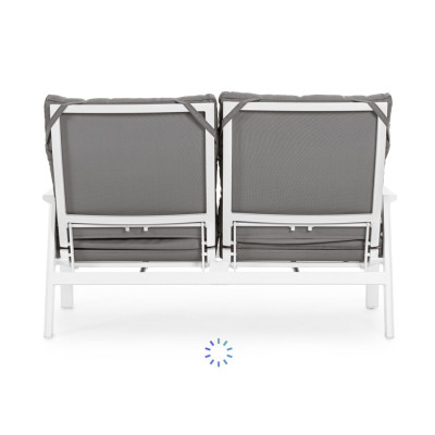 comprar SOFÁ 2 PLAZAS RECL CON COJÍN KLEDI BLANCO JX11 online de BIZZOTTO desde 1,389.30