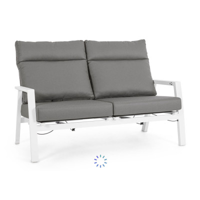 comprar SOFÁ 2 PLAZAS RECL CON COJÍN KLEDI BLANCO JX11 online de BIZZOTTO desde 1,389.30