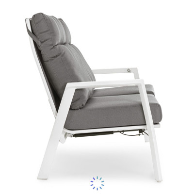 comprar SOFÁ 2 PLAZAS RECL CON COJÍN KLEDI BLANCO JX11 online de BIZZOTTO desde 1,389.30