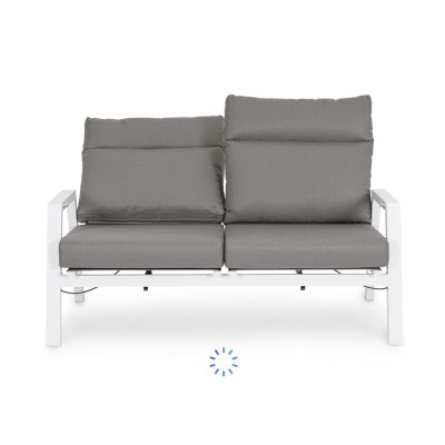 comprar SOFÁ 2 PLAZAS RECL CON COJÍN KLEDI BLANCO JX11 online de BIZZOTTO desde 1,389.30
