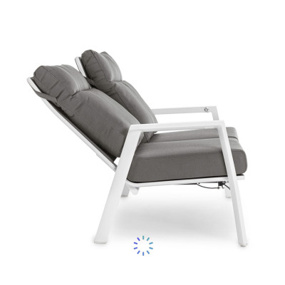 comprar SOFÁ 2 PLAZAS RECL CON COJÍN KLEDI BLANCO JX11 online de BIZZOTTO desde 1,389.30