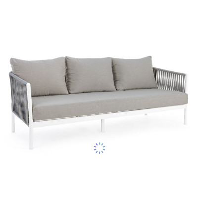 comprar SOFÁ 3 PLAZAS CON COJIN FLORENCIA BLANCO WG20 online de BIZZOTTO desde 2,192.56