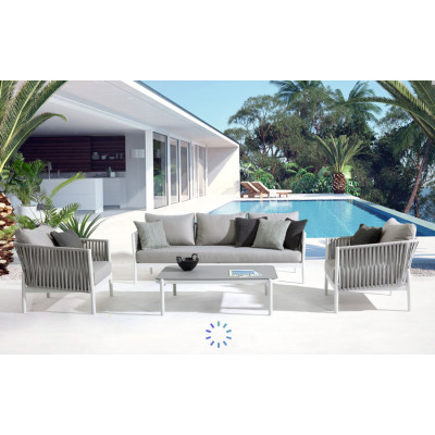 comprar SOFÁ 3 PLAZAS CON COJIN FLORENCIA BLANCO WG20 online de BIZZOTTO desde 2,192.56