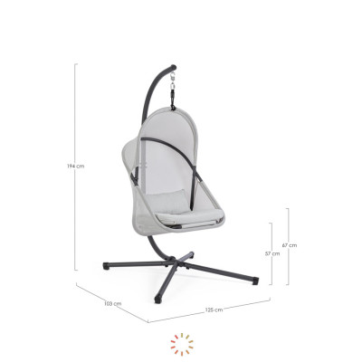 comprar SILLÓN COLGANTE PLEGABLE Con Cojines ALGAR online de BIZZOTTO desde 420,86 €