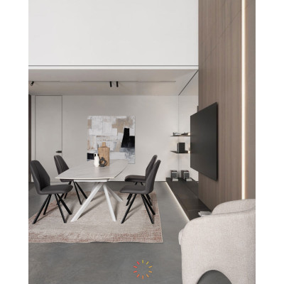 comprar MESA EXTERIOR JOAKIM 160-240X90 BLANCO online de BIZZOTTO desde 1,233.17