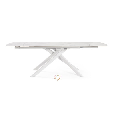 comprar MESA EXTERIOR JOAKIM 160-240X90 BLANCO online de BIZZOTTO desde 1,233.17