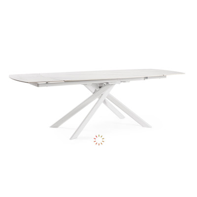 comprar MESA EXTERIOR JOAKIM 160-240X90 BLANCO online de BIZZOTTO desde 1,233.17