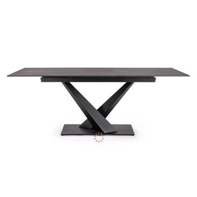 comprar MESA EXTERIOR JOHANNES 160-200X90 NEGRO online de BIZZOTTO desde 868,88 €