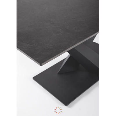 comprar MESA EXTERIOR JOHANNES 160-200X90 NEGRO online de BIZZOTTO desde 868,88 €