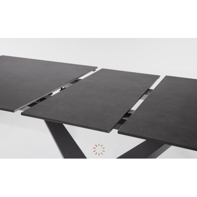 comprar MESA EXTERIOR JOHANNES 160-200X90 NEGRO online de BIZZOTTO desde 868,88 €