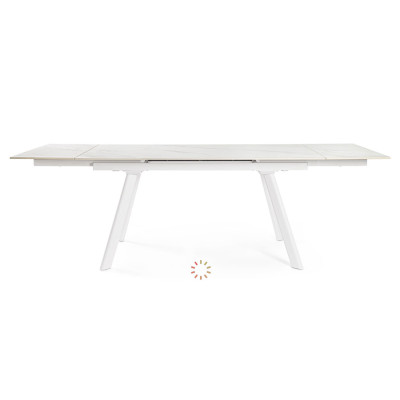 comprar MESA EXTERIOR JARKKO 160-240X90 BLANCO online de BIZZOTTO desde 843,99 €