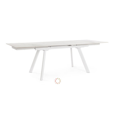 comprar MESA EXTERIOR JARKKO 160-240X90 BLANCO online de BIZZOTTO desde 843,99 €