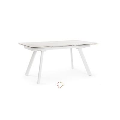 comprar MESA EXTERIOR JARKKO 160-240X90 BLANCO online de BIZZOTTO desde 843,99 €