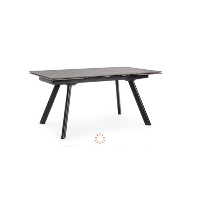comprar MESA EXTERIOR JARKKO 160-240X90 NEGRO online de BIZZOTTO desde 843,99 €