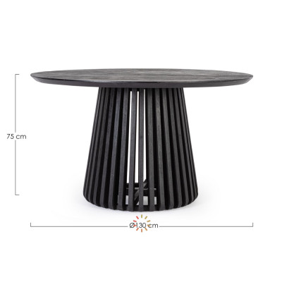 comprar MESA ODION D130 BLACK online de BIZZOTTO desde 1,006.90