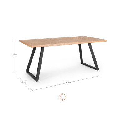comprar MESA DUKAT 180X90 NEGRO online de BIZZOTTO desde 531,73 € comprar MESA DUKAT 180X90 NEGRO online de BIZZOTTO desde 531,73 €