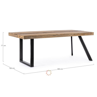 comprar MESA MANCHESTER 200X100 online de BIZZOTTO desde 758,00 €