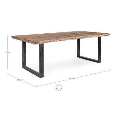 comprar TAVOLO NOTTINGHAM 220X100 online de BIZZOTTO desde 1,015.95