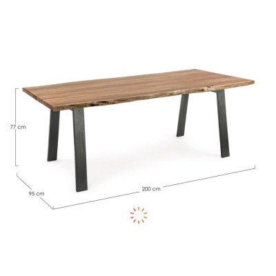 comprar MESA ARON 200X95 online de BIZZOTTO desde 984,27 €