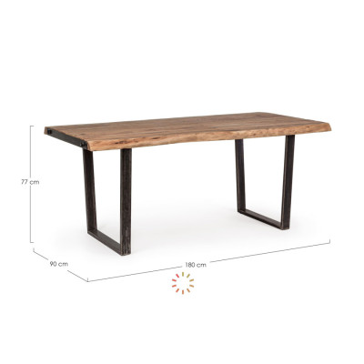 comprar MESA ELMER 180X90 online de BIZZOTTO desde 735,38 €