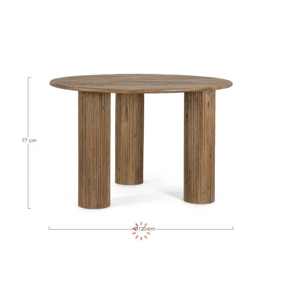comprar MESA DACCA MARRÓN D120 online de BIZZOTTO desde 803,26 €