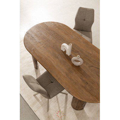 comprar MESA ORLANDO OVAL MARRÓN 210X100 online de BIZZOTTO desde 920,92 €