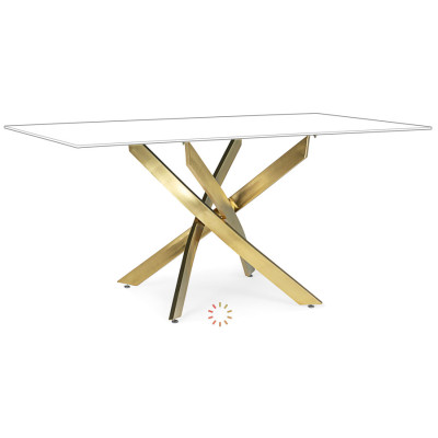comprar BASE MESA GEORGE DORADO 160X90 online de BIZZOTTO desde 305,46 €