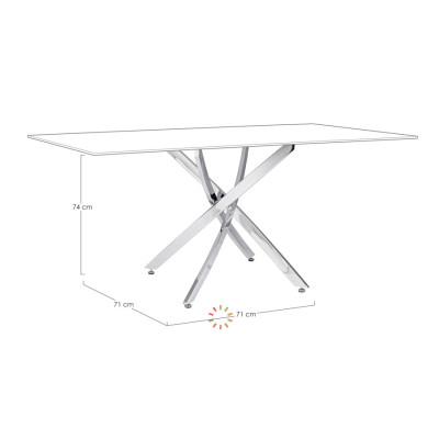 comprar BASE MESA GEORGE CROMO 160X90 online de BIZZOTTO desde 269,26 € comprar BASE MESA GEORGE CROMO 160X90 online de BIZZOTTO desde 269,26 €