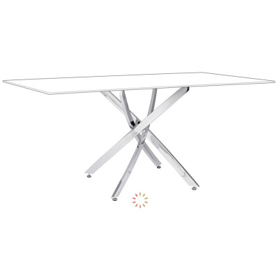 comprar BASE MESA GEORGE CROMO 160X90 online de BIZZOTTO desde 269,26 € comprar BASE MESA GEORGE CROMO 160X90 online de BIZZOTTO desde 269,26 €