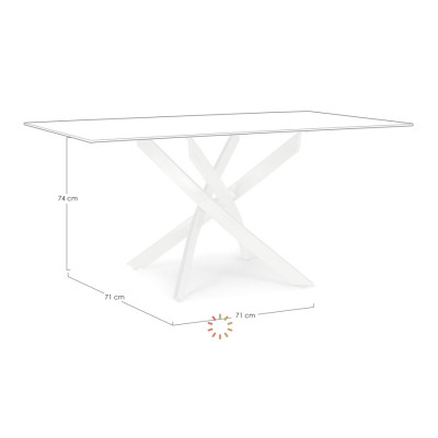 comprar BASE MESA GEORGE BLANCO 160X90 online de BIZZOTTO desde 246,63 € comprar BASE MESA GEORGE BLANCO 160X90 online de BIZZOTTO desde 246,63 €
