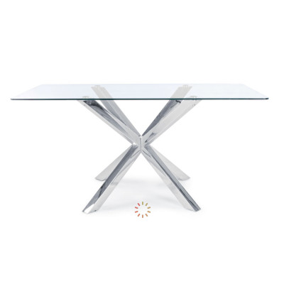 comprar MESA MAY RECT VIDRIO PATA ACE 160X90X75H online de BIZZOTTO desde 441,23 €