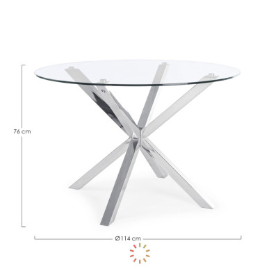 comprar MESA MAY VIDRIO PATA ACERO D114 online de BIZZOTTO desde 375,61 € comprar MESA MAY VIDRIO PATA ACERO D114 online de BIZZOTTO desde 375,61 €