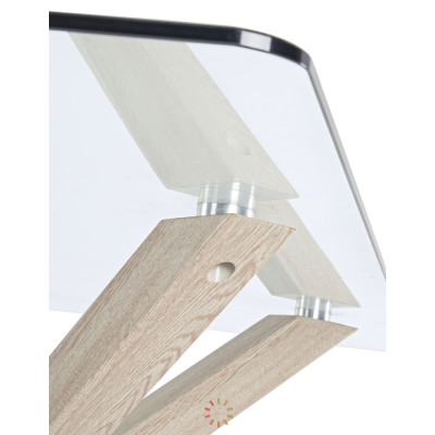 comprar MESA MAY RECT. VIDRIO PATA NAT. 160X90 online de BIZZOTTO desde 350,72 €