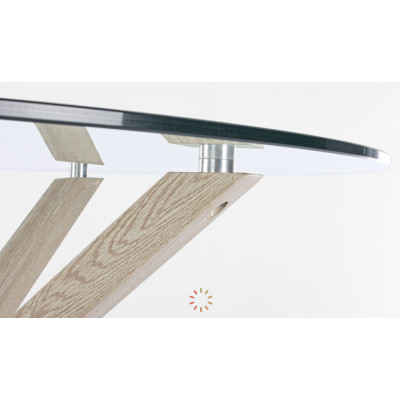 comprar MESA MAY RED VIDRIO PATA NATURAL D114 online de BIZZOTTO desde 298,68 €