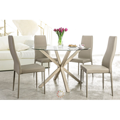 comprar MESA MAY RED VIDRIO PATA NATURAL D114 online de BIZZOTTO desde 298,68 €