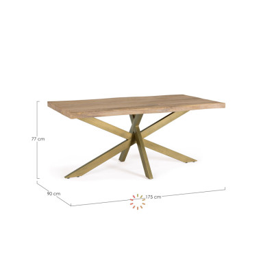 comprar MESA JAIDEV 175X90 online de BIZZOTTO desde 929,97 €