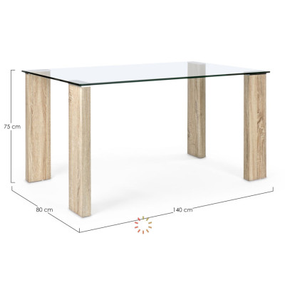 comprar MESA NEW ARLEY NATURE 140X80 online de BIZZOTTO desde 237,58 € comprar MESA NEW ARLEY NATURE 140X80 online de BIZZOTTO desde 237,58 €