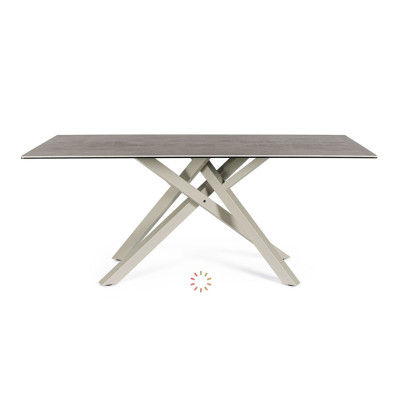 comprar MESA SEAN GRIS PALOMA 180X90 online de BIZZOTTO desde 871,14 €