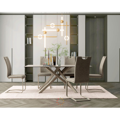comprar MESA SEAN GRIS PALOMA 180X90 online de BIZZOTTO desde 871,14 €