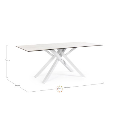 comprar MESA SEAN BLANCO 180X90 online de BIZZOTTO desde 871,14 €